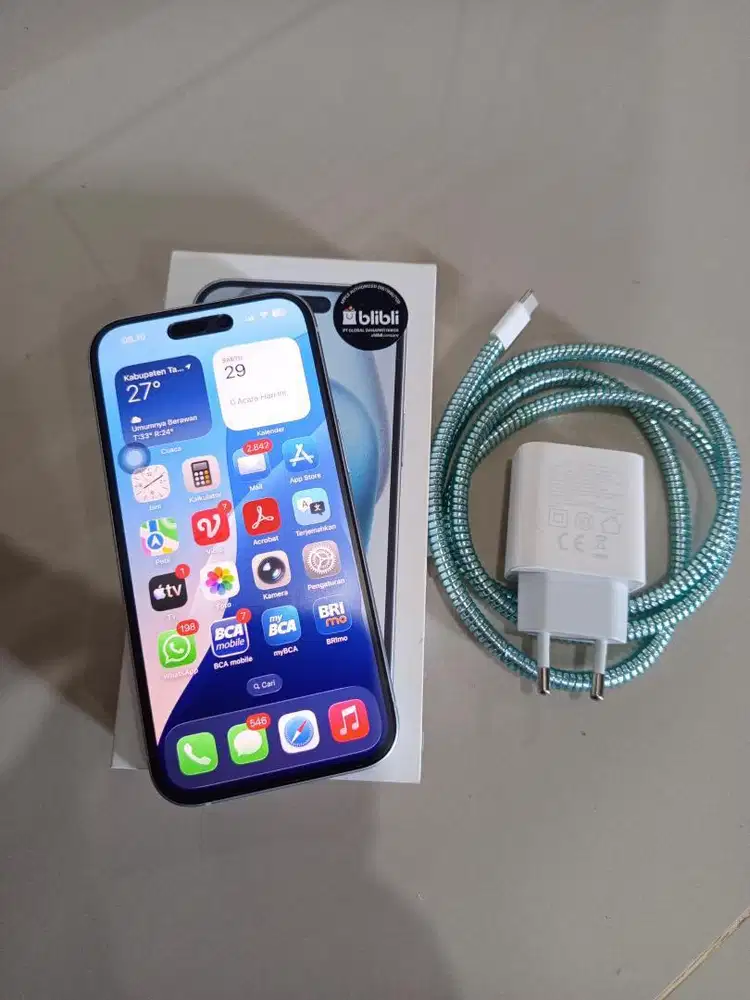 iphone 15 128gb like new garansi