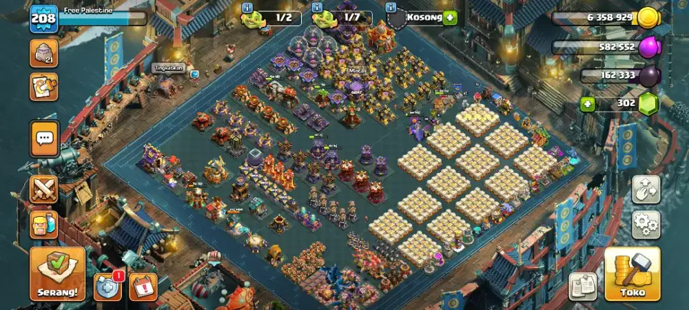 Akun coc th16 baru wall, AQ, RC aja yg max