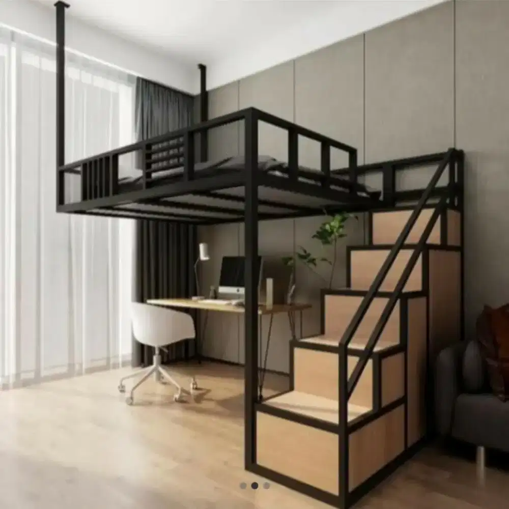 Mezzanine ranjang besi hollow custom