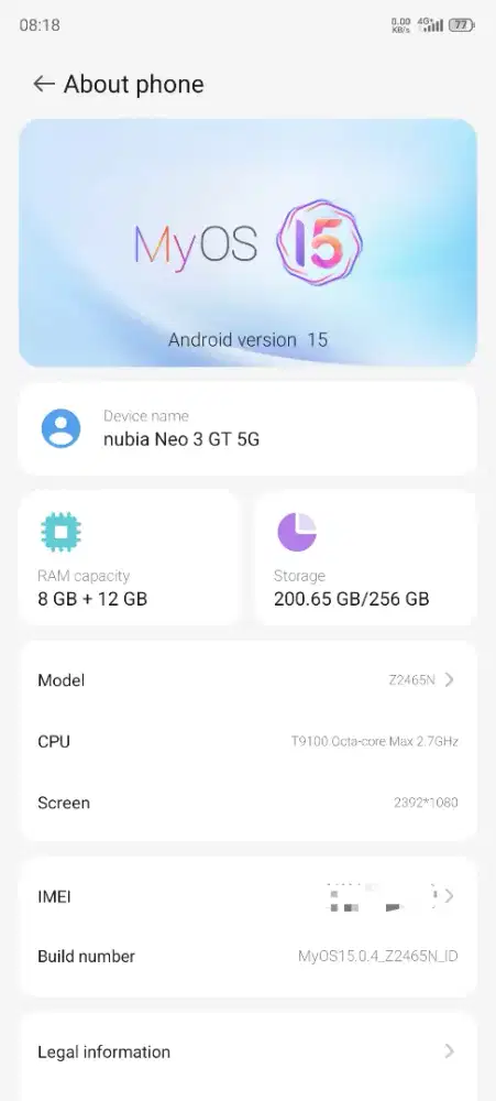 nubia neo 3gt 5g