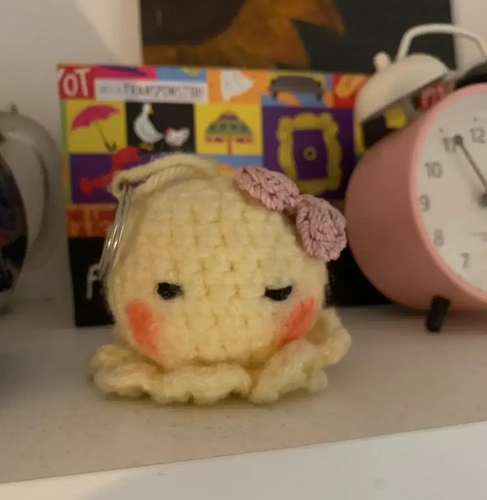 Keychain rajut ubur ubur lucu - HSC 2025