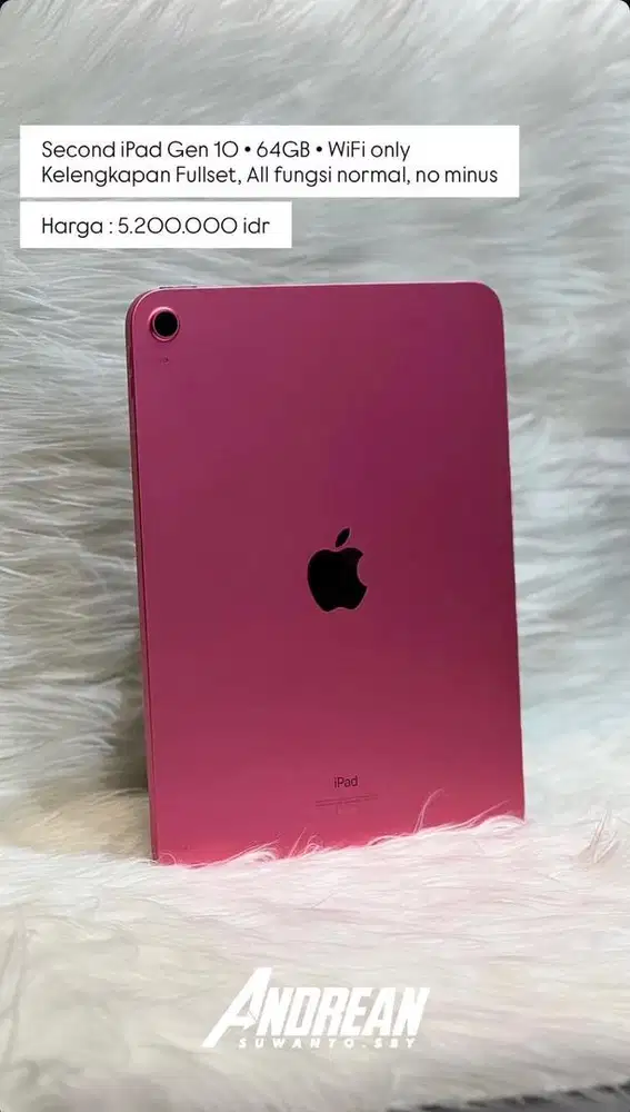 Second Ipad Gen 10 wifi 64 gb