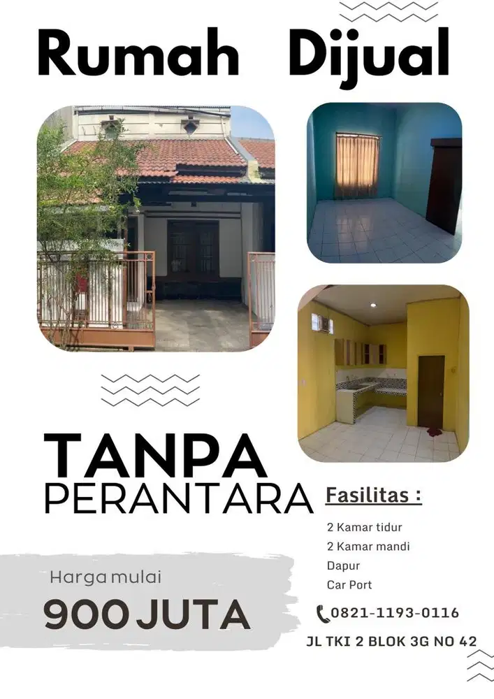 Dijual rumah tanpa perantara