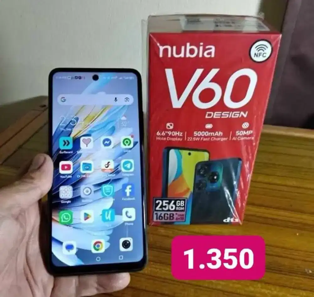 Zte V60 Design 6+10/256gb Nfc Condet Jaktim