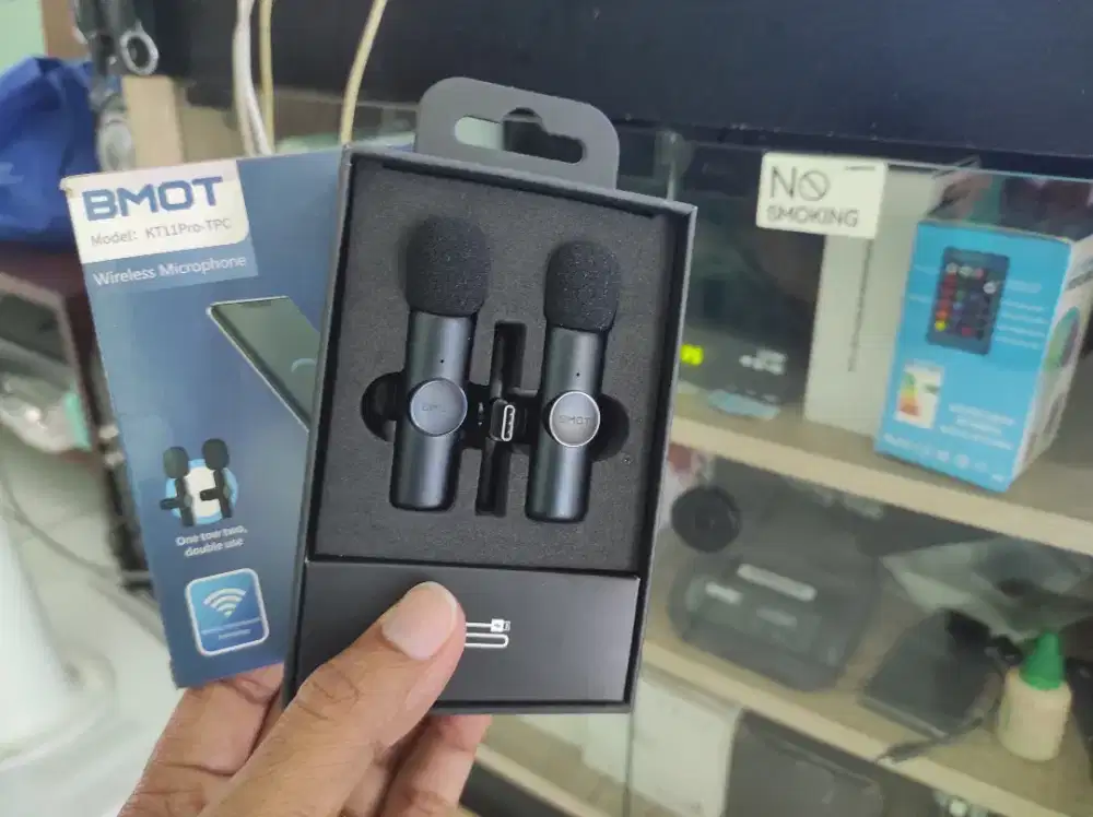 Mic wireless klip on KT11pro dual mic type C