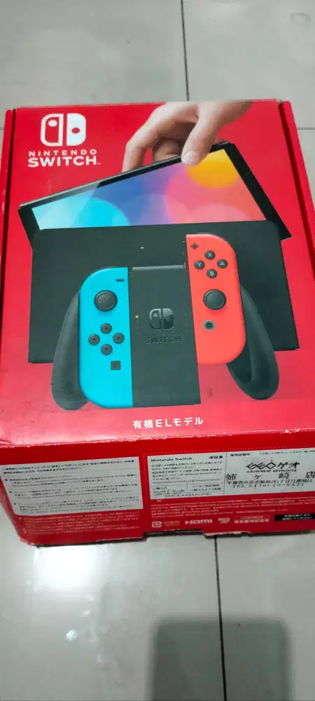 JUAL NINTENDO SWITCH ORI OLED NEON
