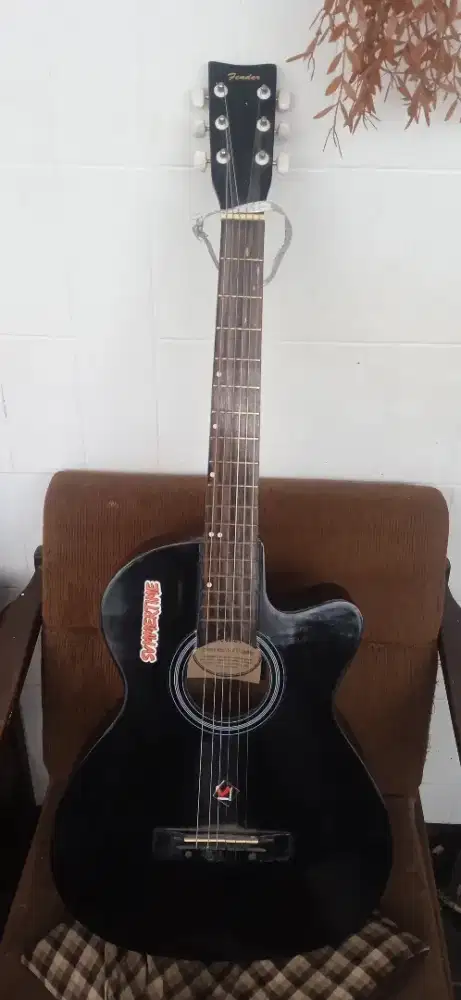 Gitar akustik untuk pemula/nongkrong + Tas gitar