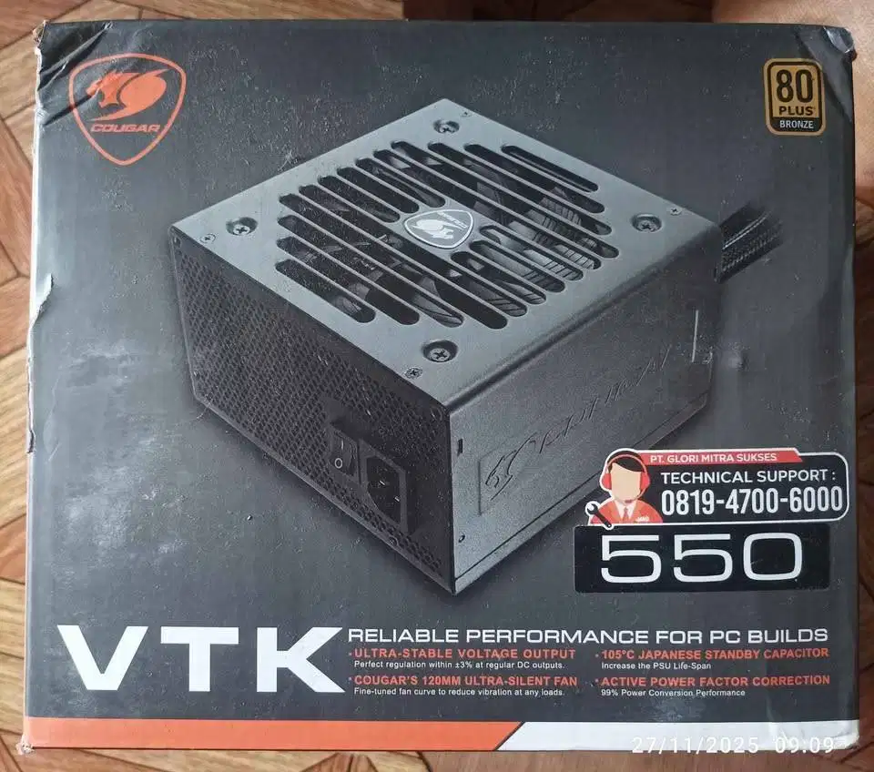 PSU Cougar VTK 550W 80+ Bronze Full Range | Second