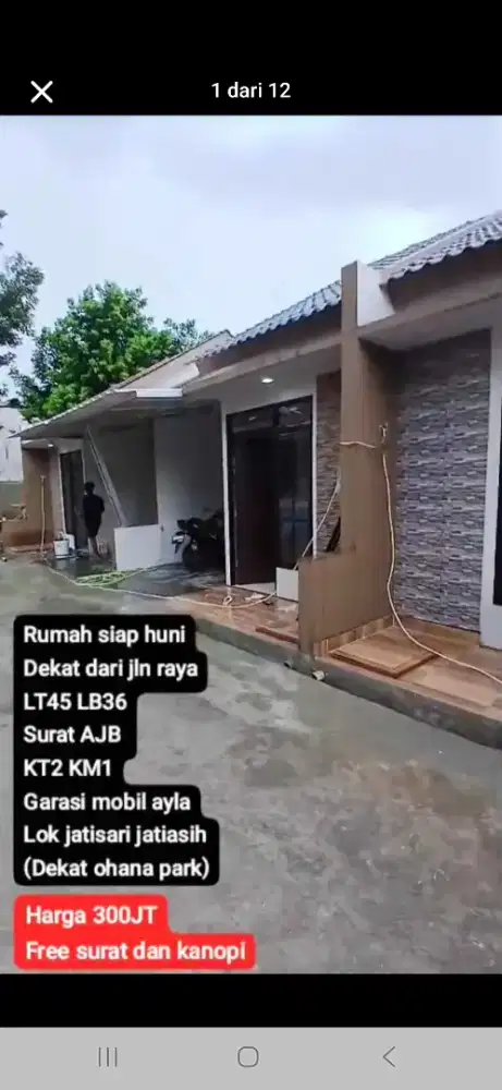 Di jual rumah baru siap huni
