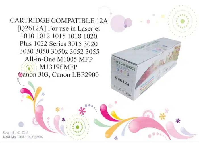 Catridge Compatible 1010 / 1020 (Q2612A) Berkualitas