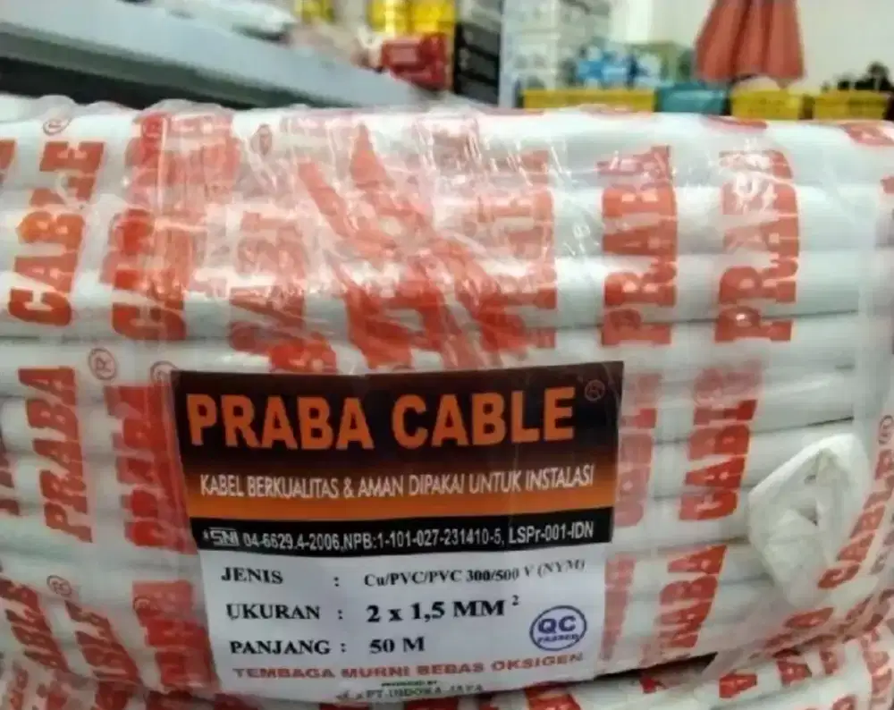 KABEL PRABA NYM 2X1.5MM / 1ROL 50METER