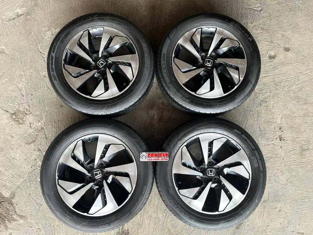 velg oem honda crv prestige ring 18 lubang 5/114 ban masi tebel semua