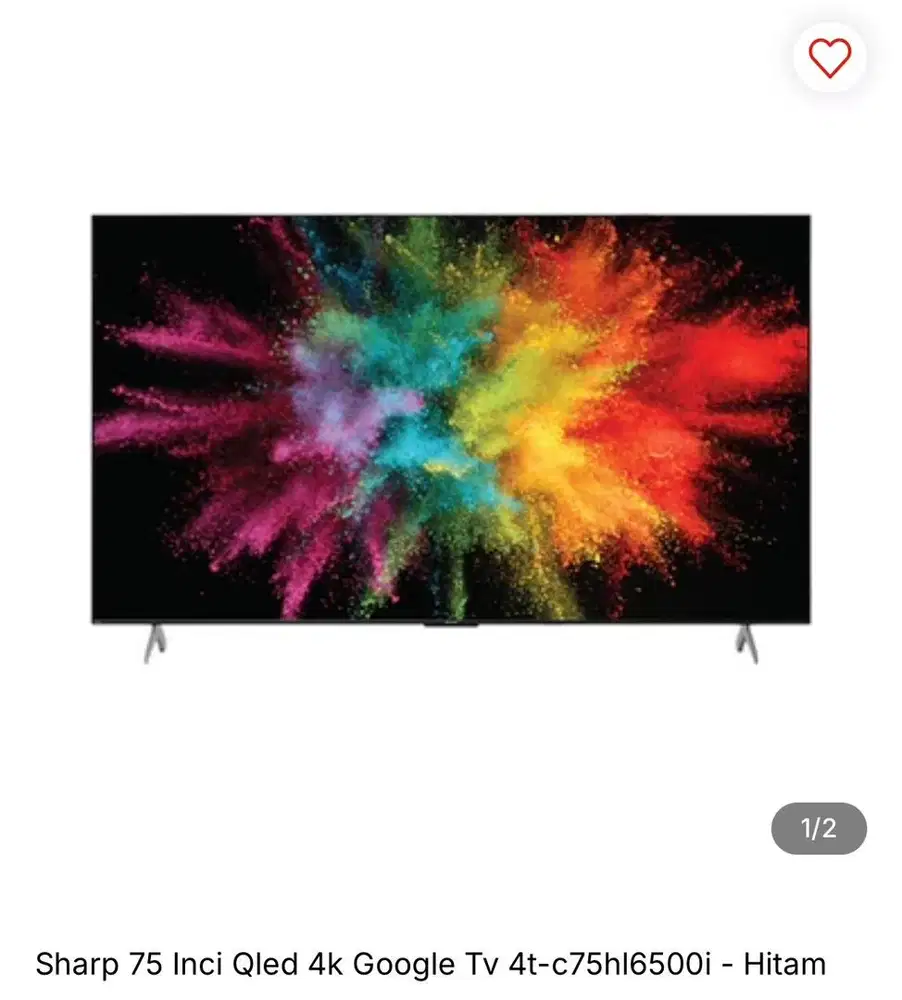 Sharp 75inch Led Google TV bisa cicilan syarat ktp