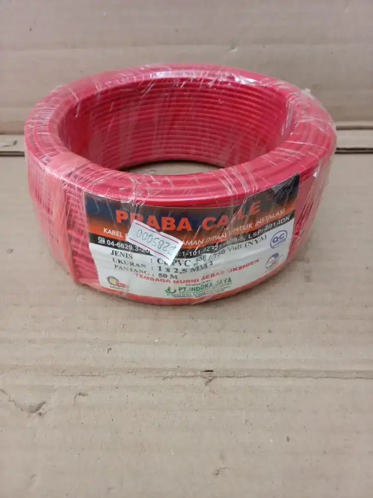 KABEL PRABA NYA 1X2.5 MERAH / 50M