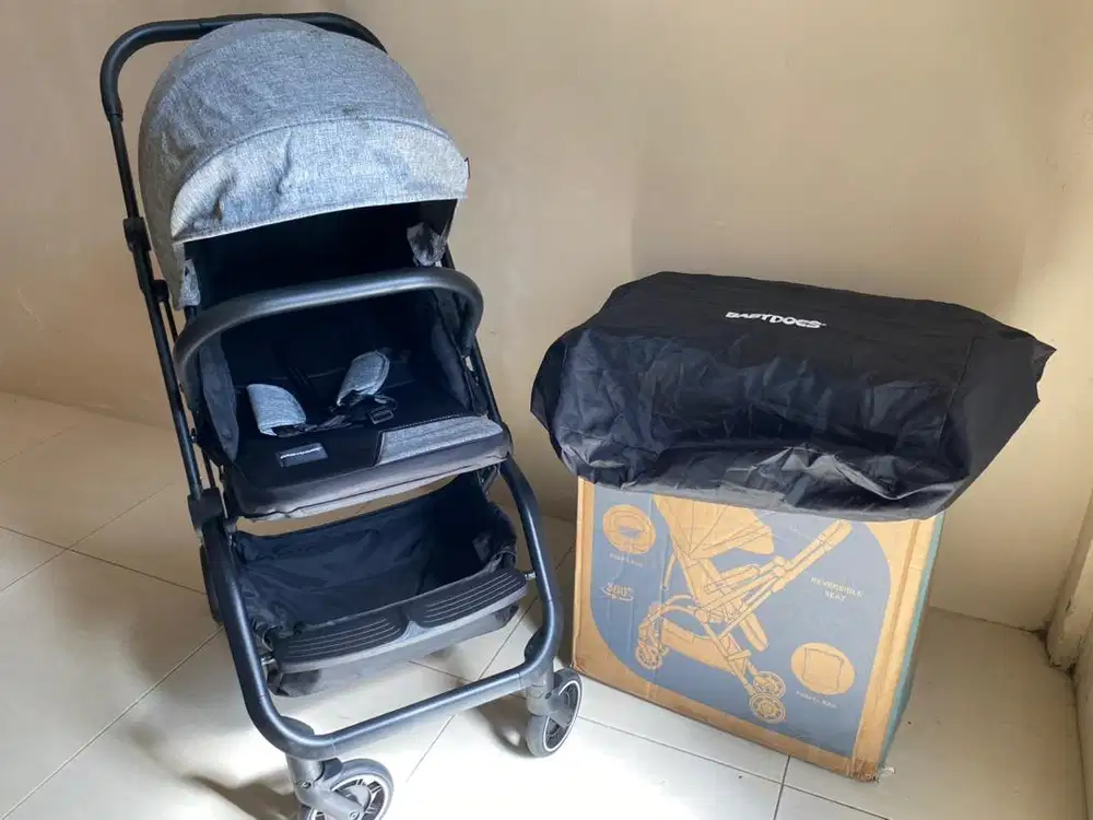Stroller Babydoes Rotex 360 Warna Grey