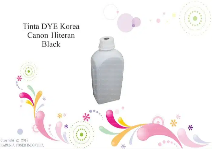 Tinta DYE Korea Canon 1literan Black Berkualitas