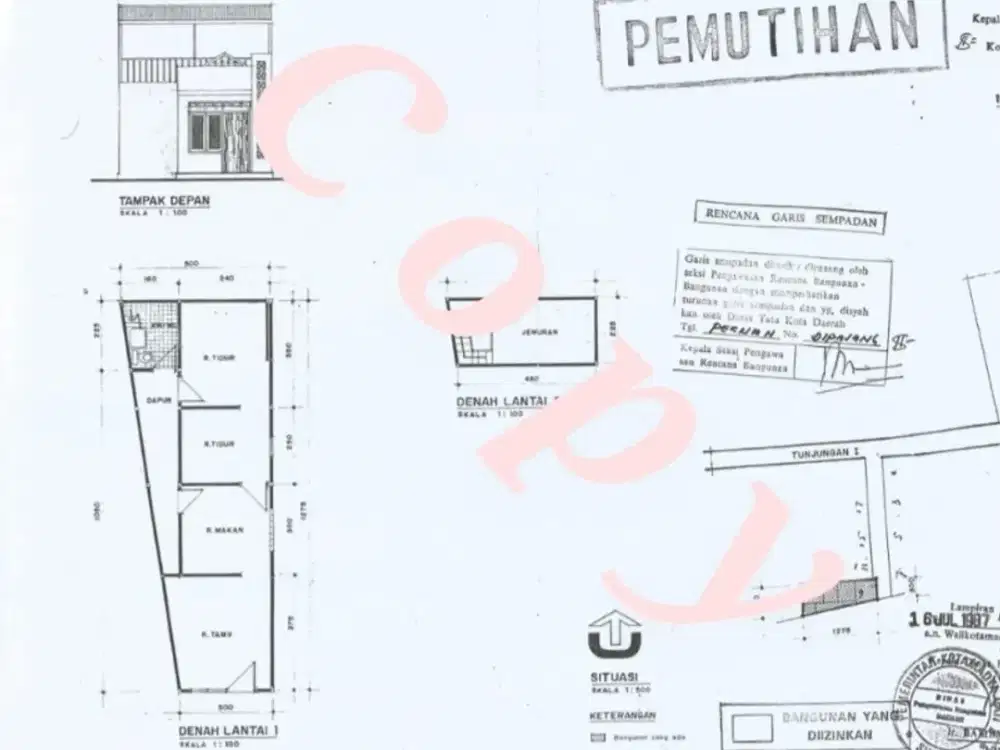 rumah 1,5lt gang Tunjungan tengah Surabaya 300 jt an