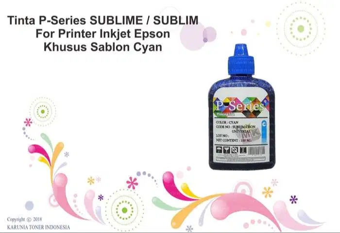 Tinta P-Series SUBLIME / SUBLIM 100ml Cyan Berkualitas