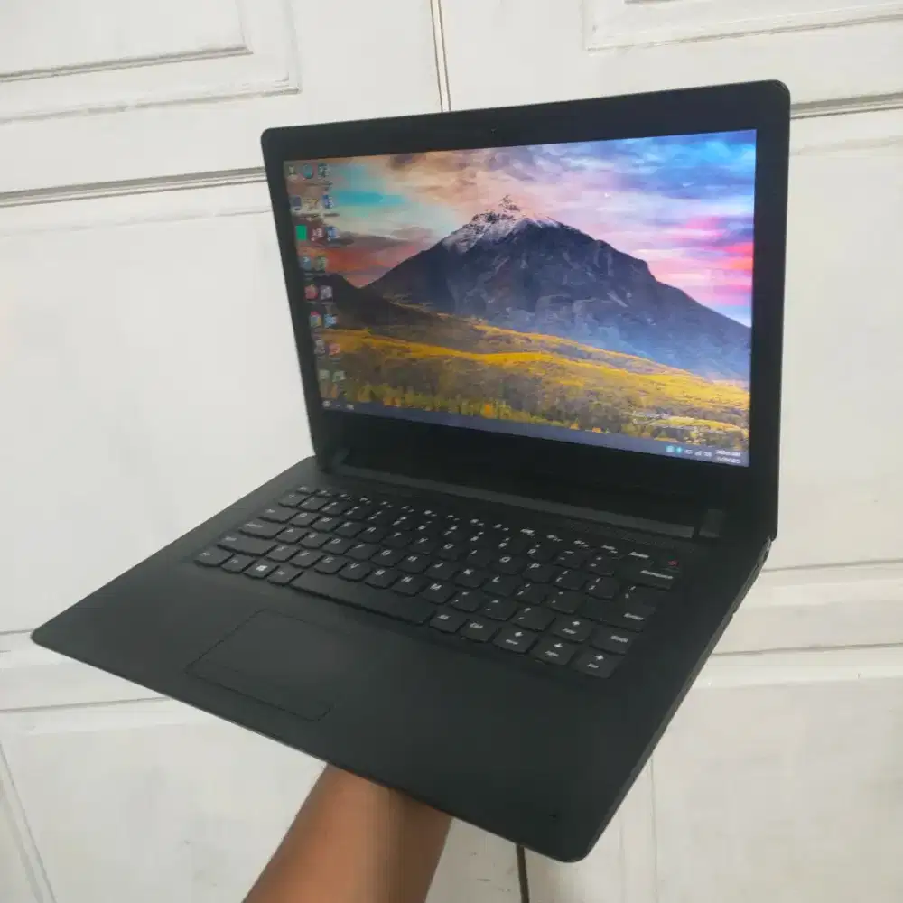 Laptop Slim Lenovo Ideapad 110 Celeron N3160 HDD 500GB Batre Awet
