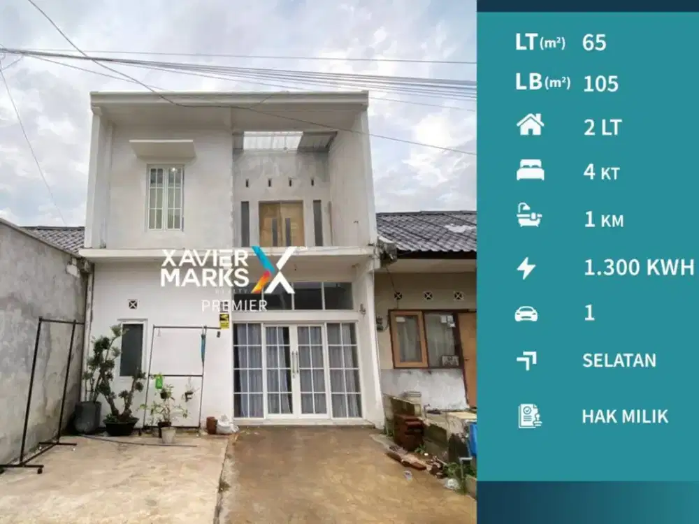 Dijual Rumah 2 Lantai di Bulan Terang Utama Madyopuro Malang