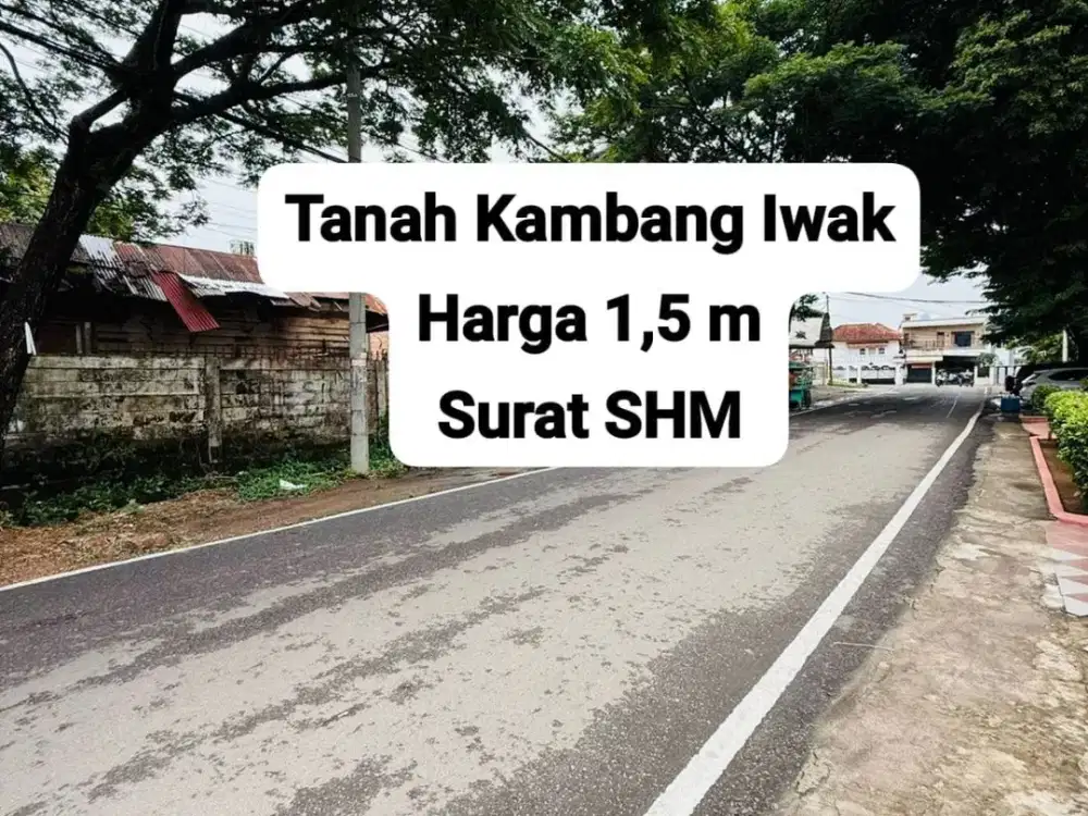 tanah strategis dekat Kambang Iwak Palembang