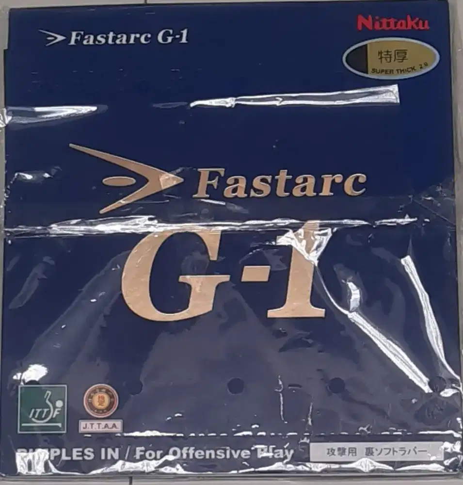 BU 2 Bl dipakai Karet Bat (Blade) Ori pingpong Fastarc G1 SuperThick