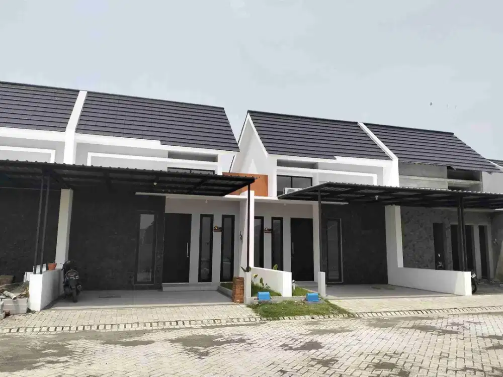Dijual rumah baru minimalis di barat Gedangan dekat ke Aloha Bundaran Waru Pintu TOL dan Juanda