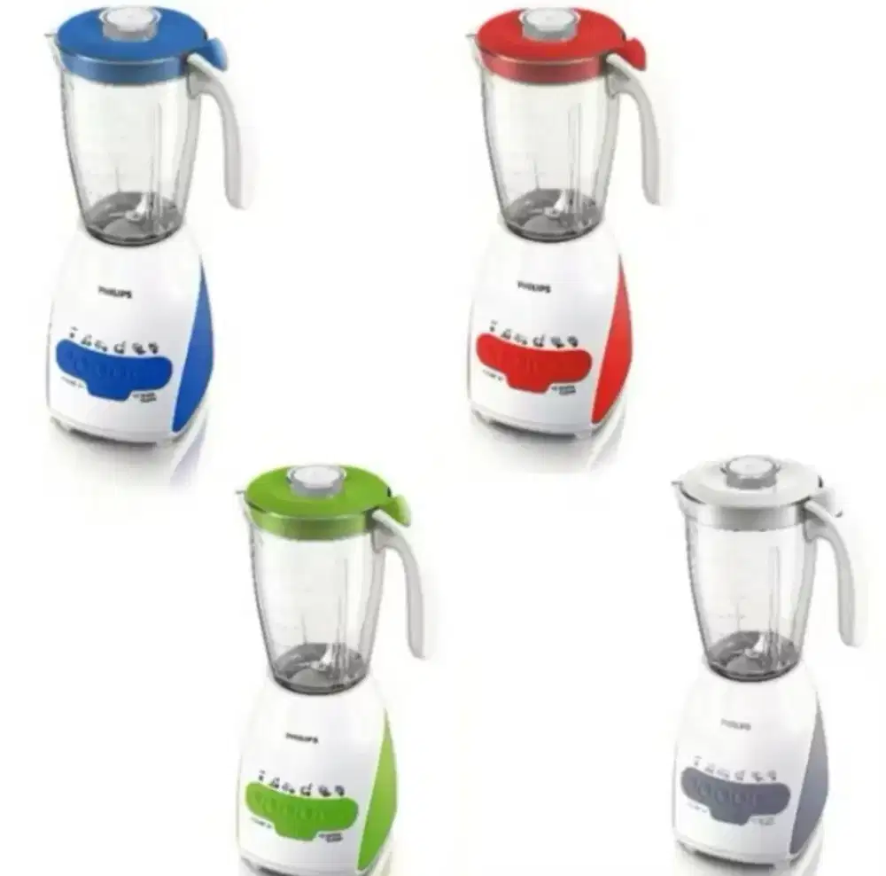 Blender Philips 2 Liter mika / plastik HR 2115 Ready Merah dan abu-abu