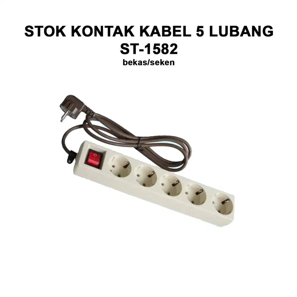 Jual Stop Kontak Seken / Colokan Second Bekas UTICON ST-1582