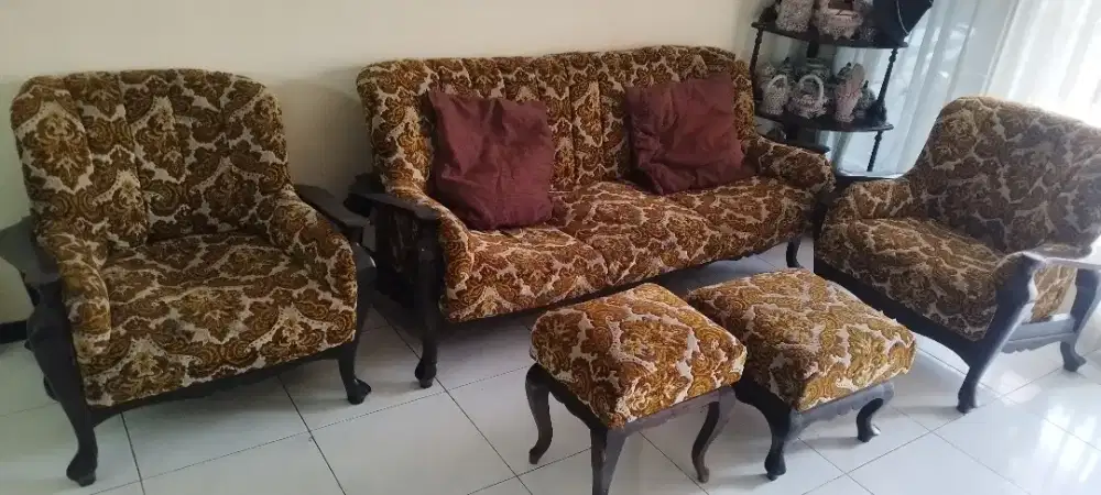 Kursi tamu Jati Tua Solid