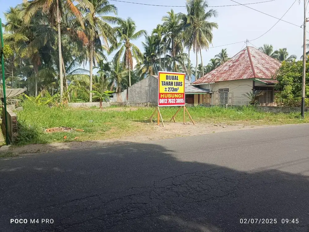 TANAH DIJUAL Dipinggir jalan