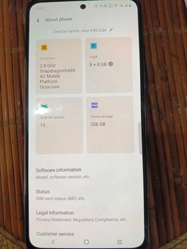 Vivo V40 lite 8+8/258gb
