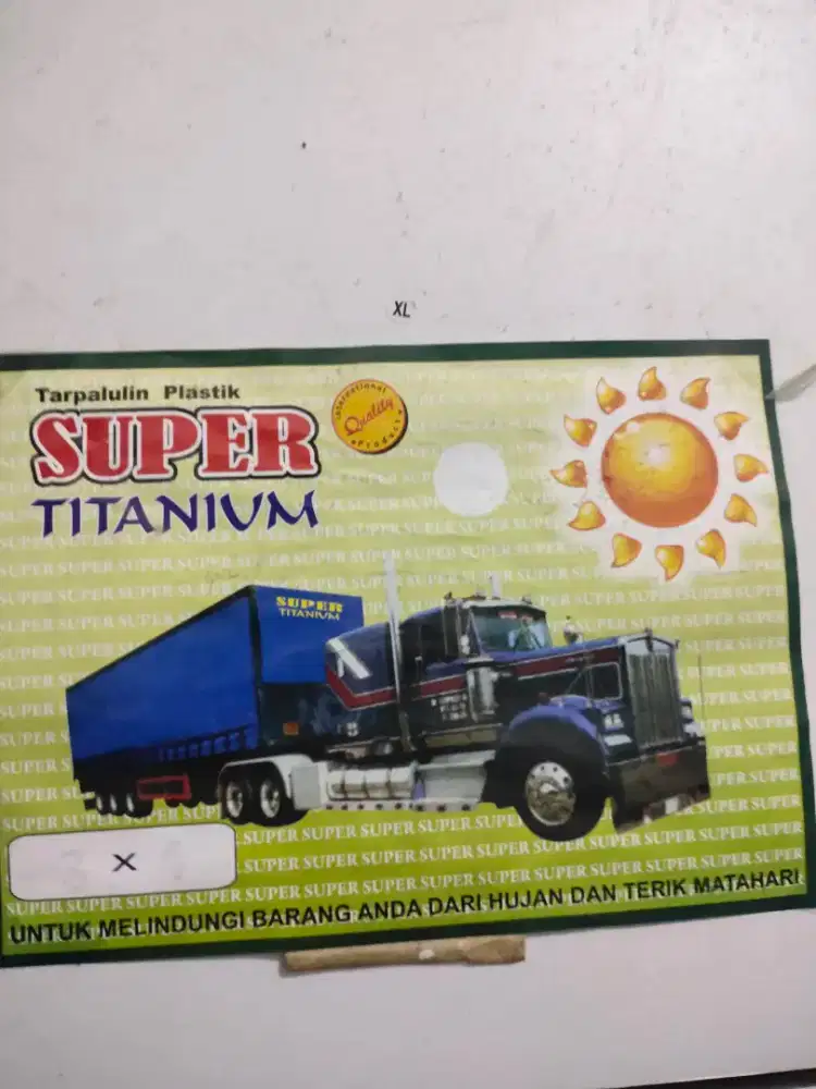Terpal Korea anti UV 3X4 warna hijau layak pakai
