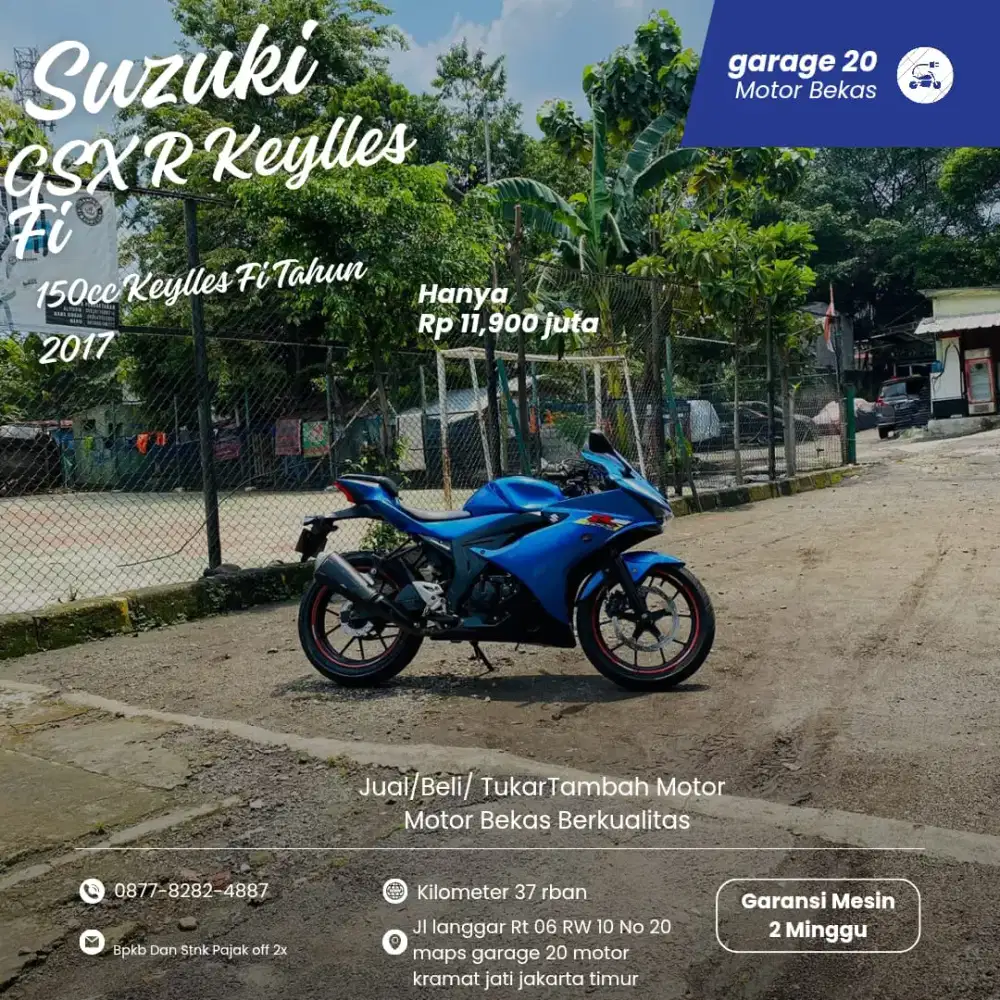 Suzuki GSX R 150cc keylles Tahun 2017