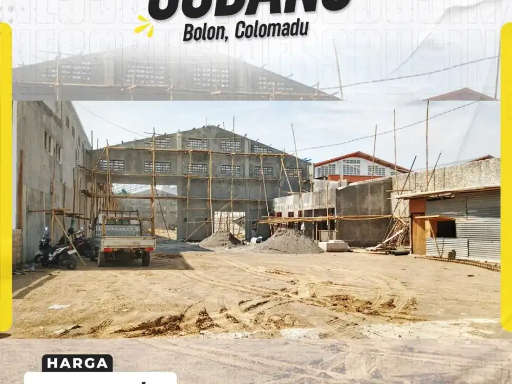 Gudang Baru Luas 2100m² (Akses Kontainer) di Kawasan Gudang Colomadu dekat PintuTol Kartasura Sukoharjo