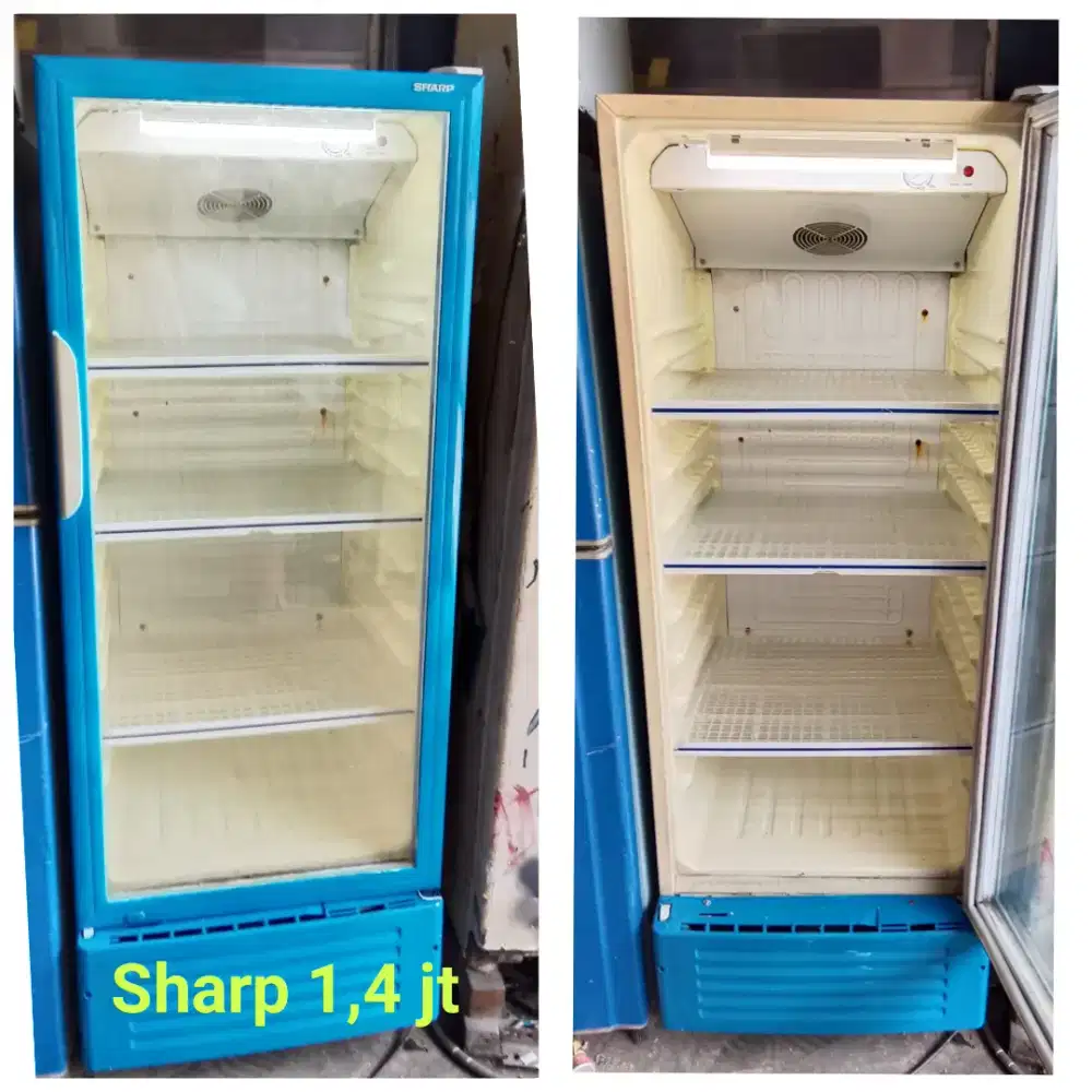 Showcase pendingin SHARP bekas bergaransi