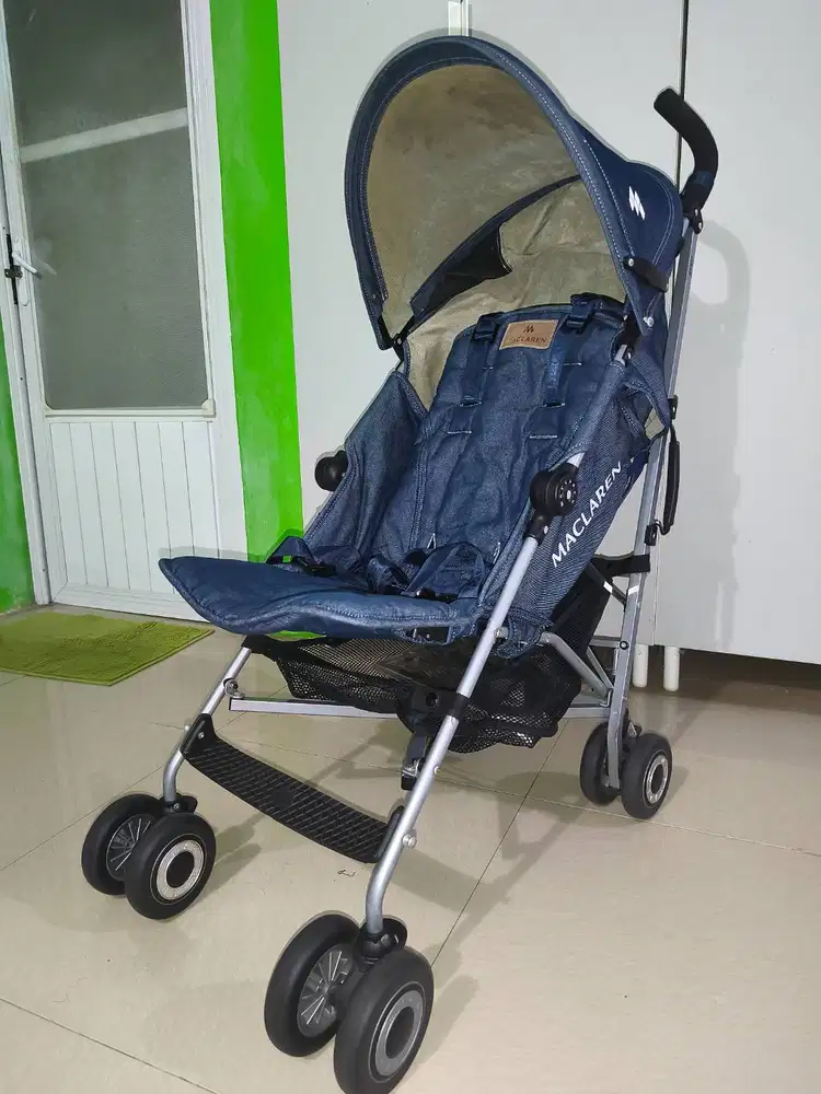 Stroller Baby Lipat MACLAREN QUEST DENIM