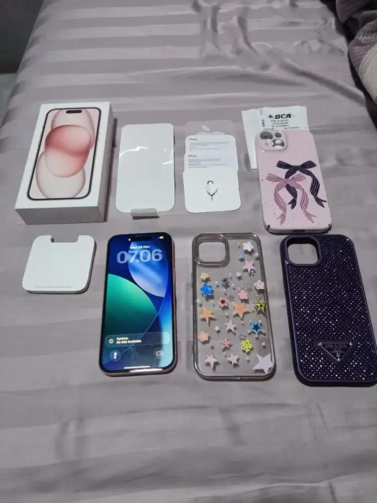 Iphone 15 pink 512gb ex Digimap mulus