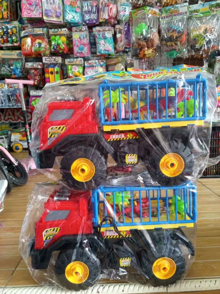 mainan anak trukk isi dino jumbo