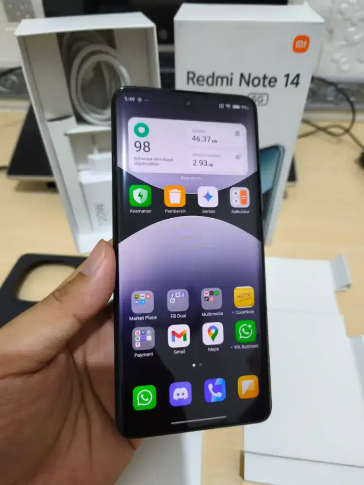 Xiaomi Redmi Note 14 Pro Plus 5G 8GB/256GB Black Fullset Original