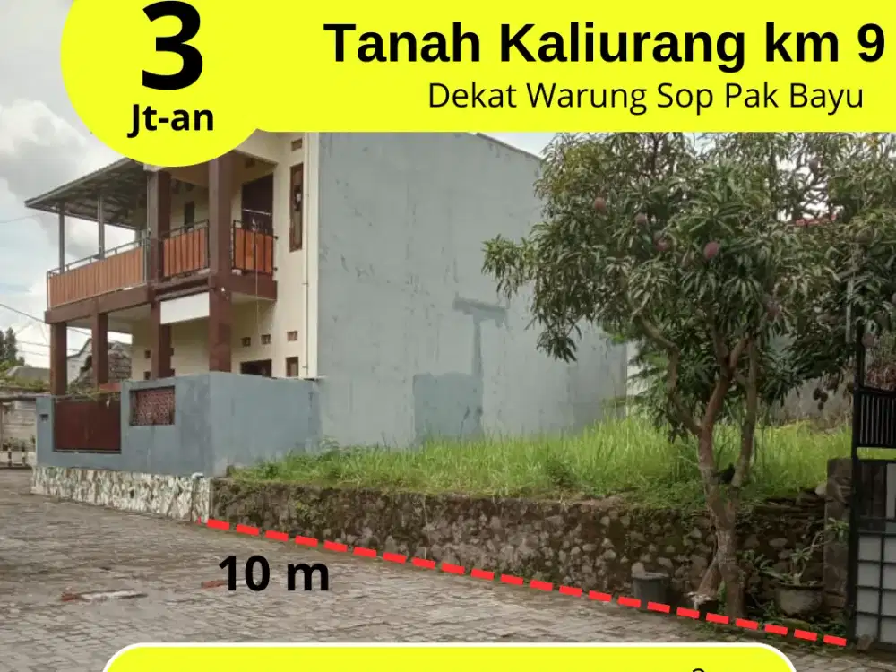 Tanah Murah Jogja, Jalan Kaliurang km 9 ; SHM Pekarangan