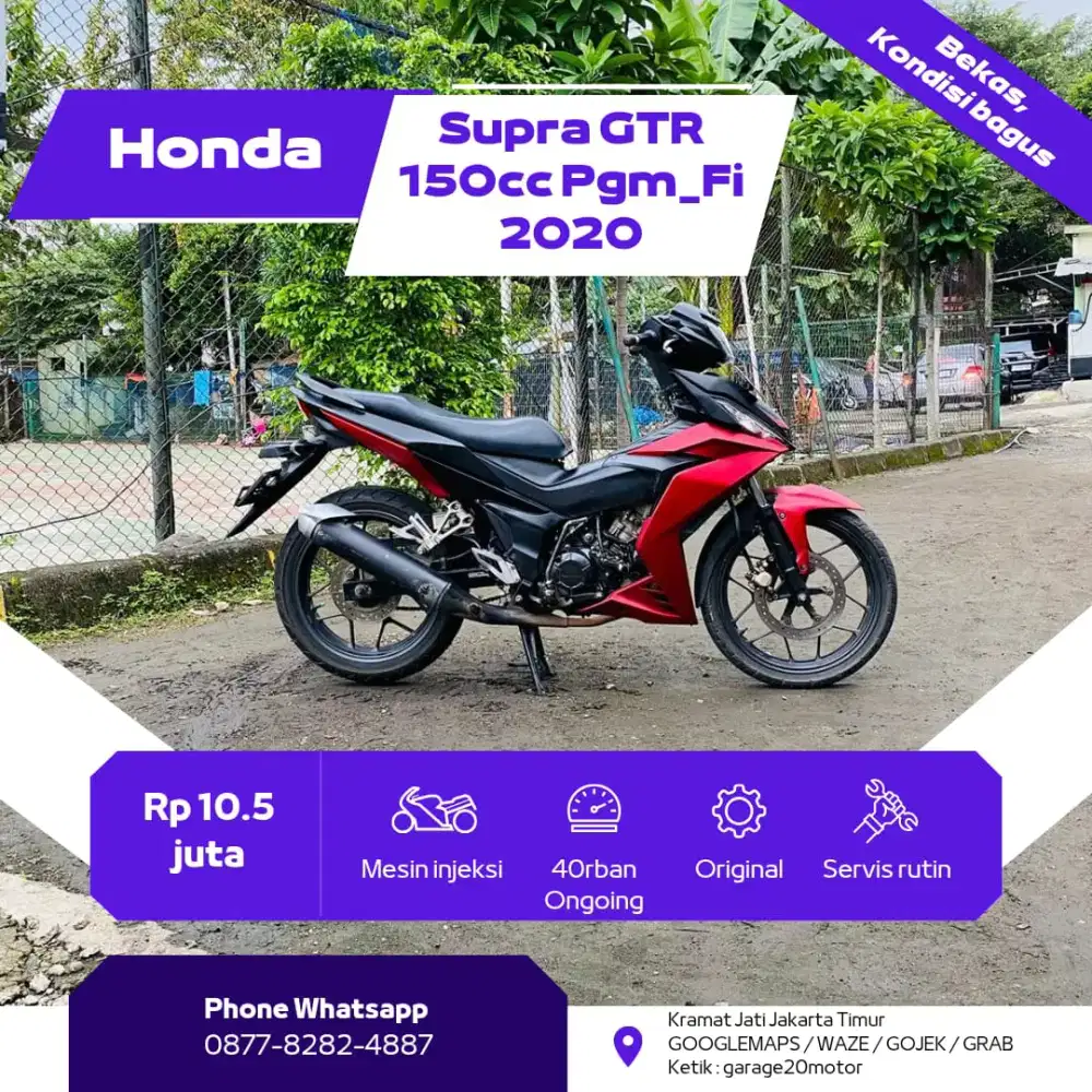 Honda Supra GTR 150cc pgm_Fi Tahun 2020