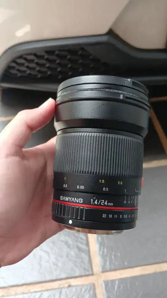 Samyang 24mm f1.4 ED AS IF UMC for Canon free adapter for sony