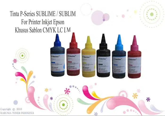 1set Tinta P-Series SUBLIME / SUBLIM 100ml CMYK LC LM Murah