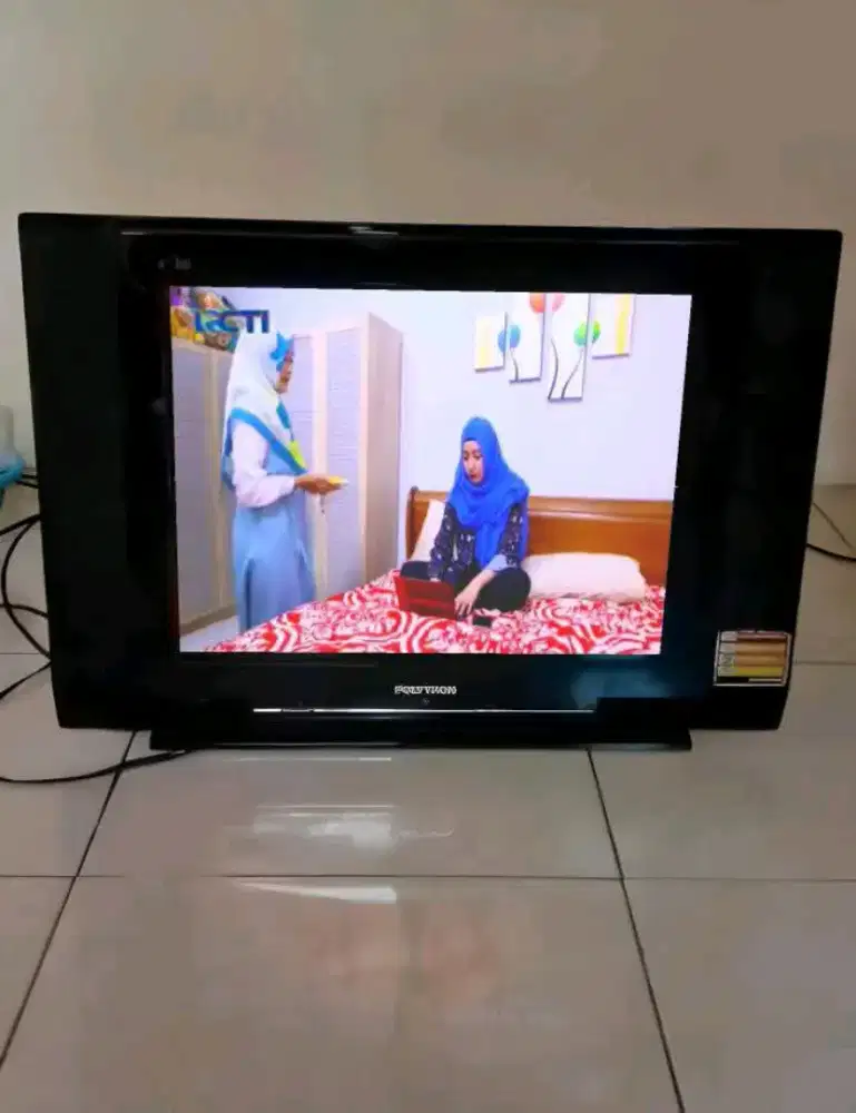 TV TABUNG SLIM POLYTRON 21 INCH