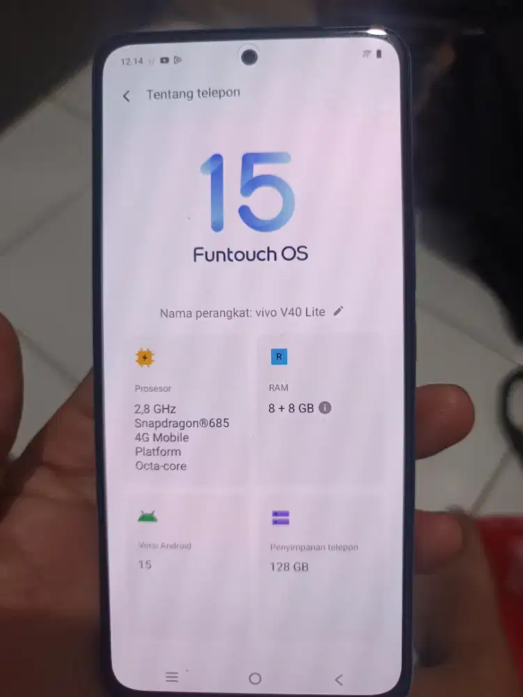 Vivo V40Lite 8+8 / 128 GB