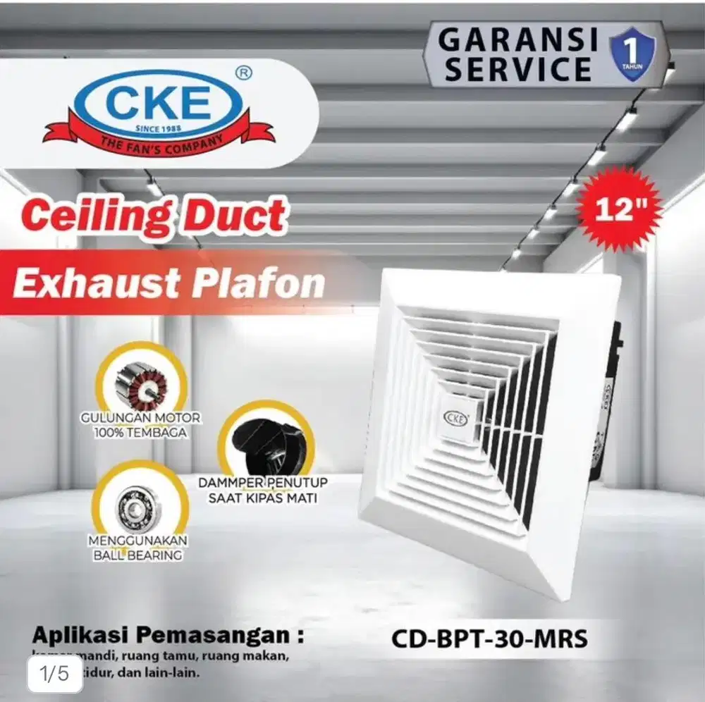 CKE Exhaust Fan Platfon / Kipas Angin Dak 12”