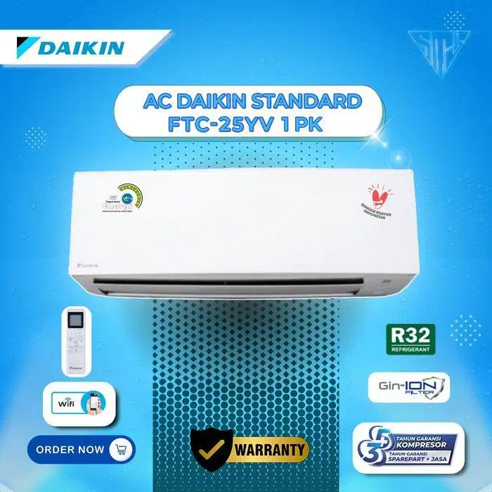 AC DAIKIN 1 PK INDONESIA NUSANTARA 750 WATT - STC 25 YV 14