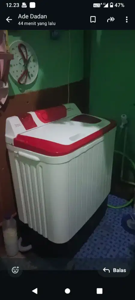 mesin cuci 2;tabung merk denpo 8 kg