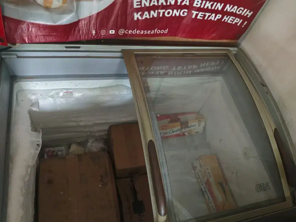 Freezer Sleding kaca